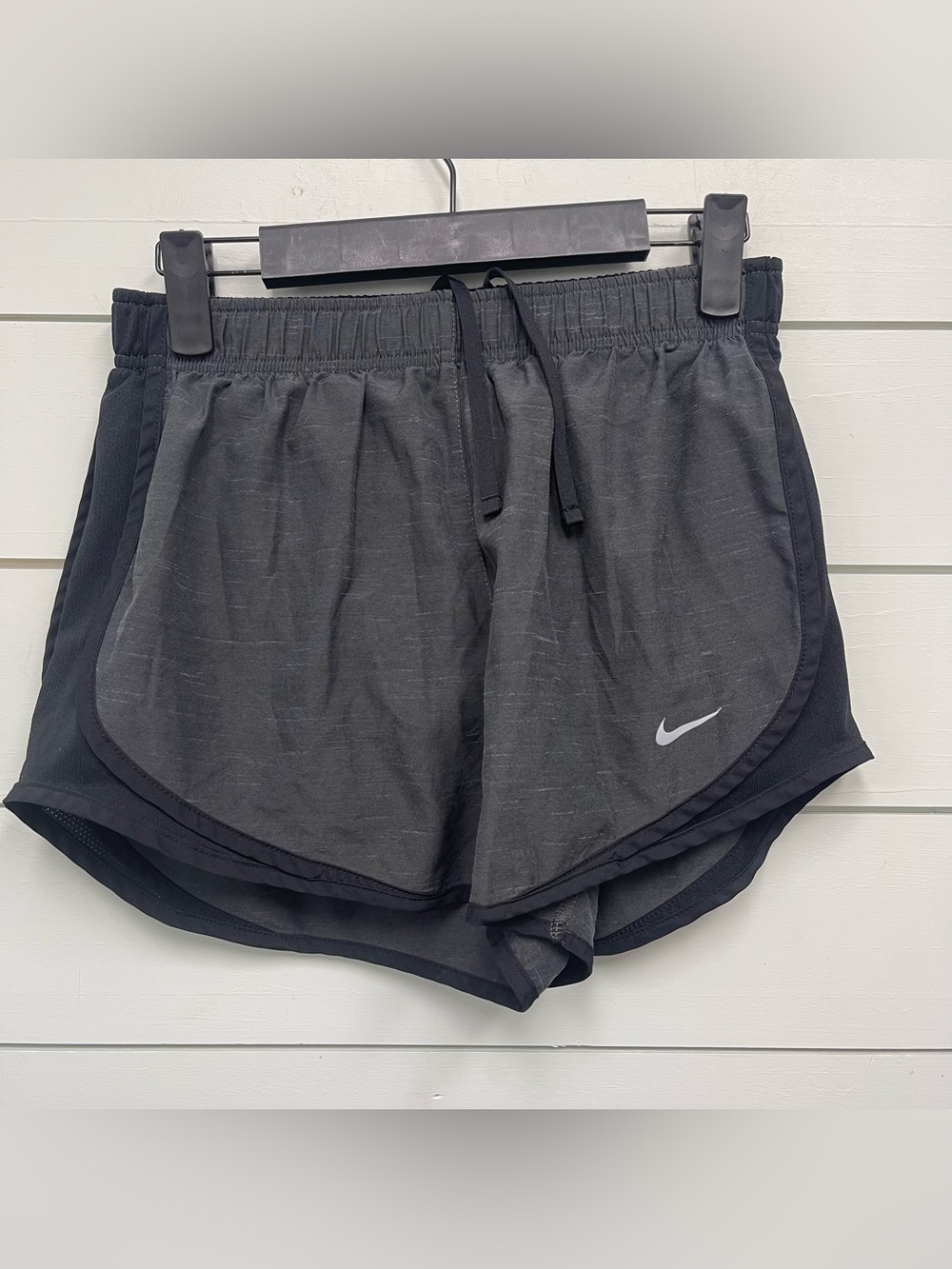 Nike Dri-Fit gray and black running shorts women's size small